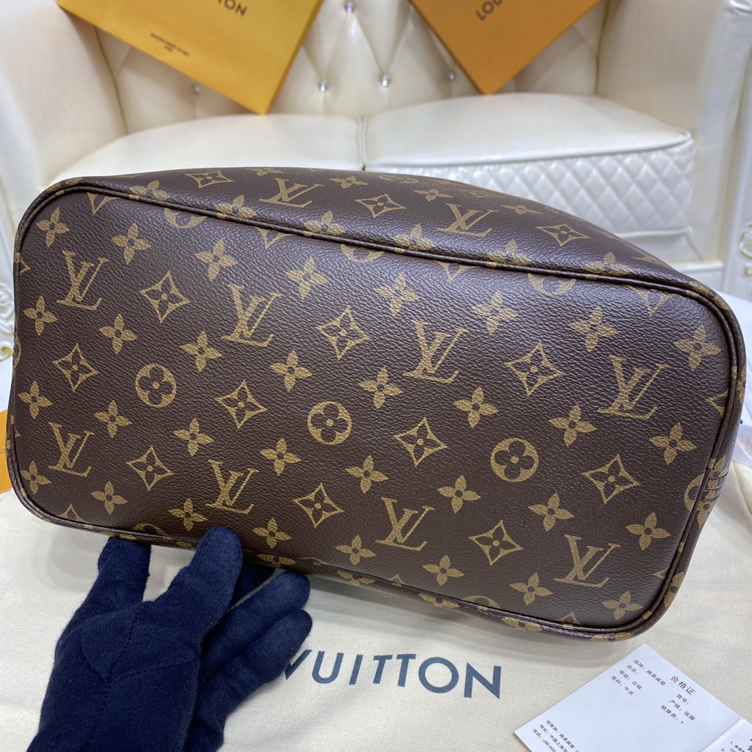 Louis Vuitton NEVERFULL MM Monogram Handbag M41177 Cherry